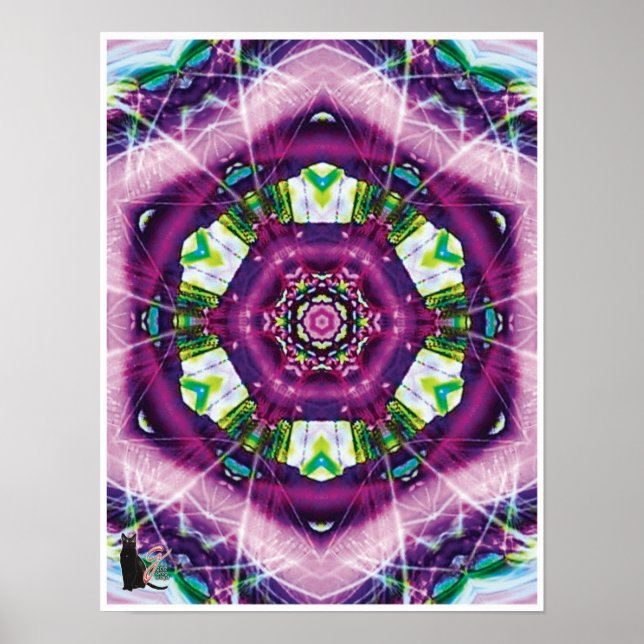 Violette Kaleidoscope Poster (Front)