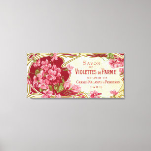Violettes De Parme Perfume LabelParis, France Canvas Print