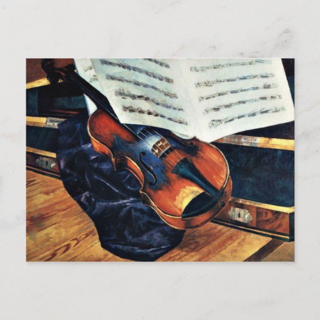 Violin, 1916 painting by Petrov-Vodkin Postcard (Front)