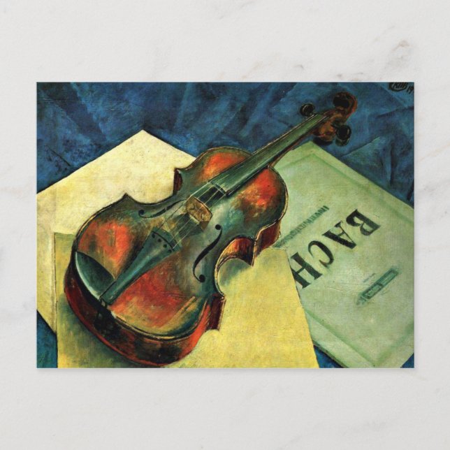 Violin, 1921 painting by Kuzma Petrov-Vodkin Postcard (Front)