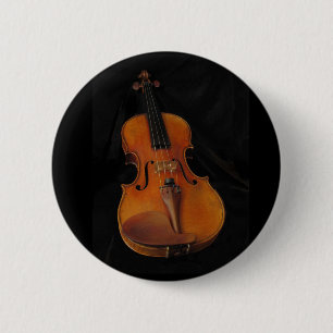 Violin 6 Cm Round Badge