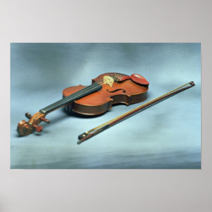 Violin and bow poster