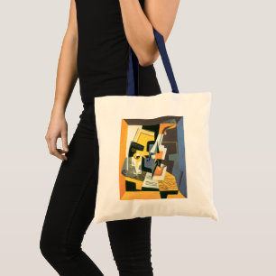 Violin and Glass by Juan Gris, Vintage Cubism Tote Bag