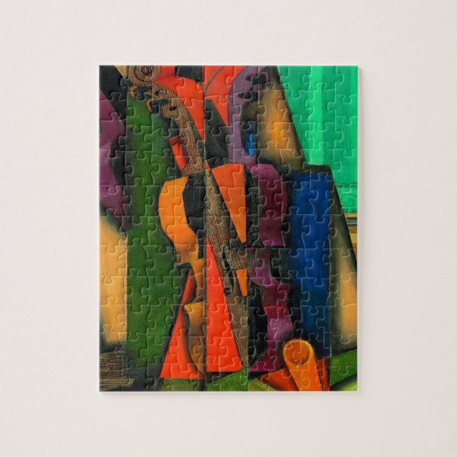 Violin and Guitar by Juan Gris Jigsaw Puzzle (Vertical)
