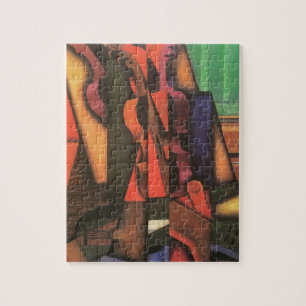 Violin and Guitar by Juan Gris, Vintage Cubism Art Jigsaw Puzzle