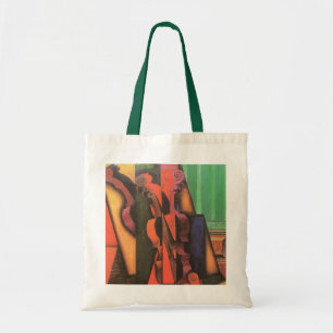 Violin and Guitar by Juan Gris, Vintage Cubism Art Tote Bag