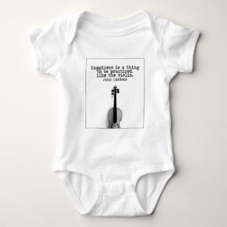 Violin and Happiness Baby Bodysuit