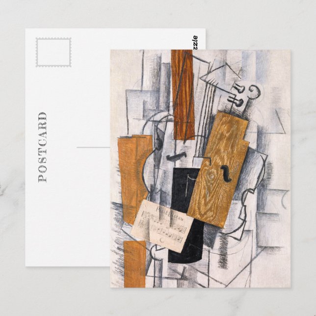 Violin and Sheet Music | Georges Braque | Postcard (Front/Back)