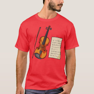 Violin And Sheet Music T-Shirt