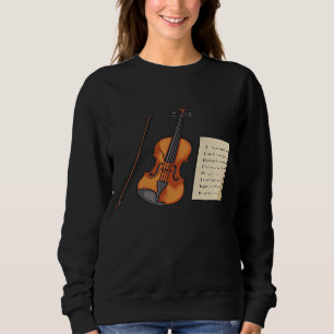 Violin And Sheet Music Violins Sweatshirt