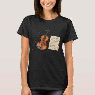 Violin And Sheet Music Violins T-Shirt