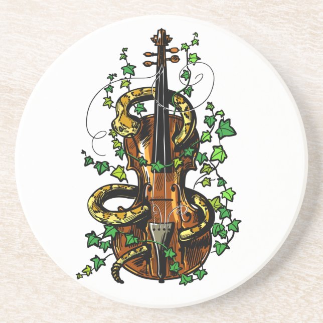 Violin and snake coaster (Front)