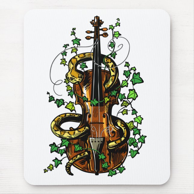 Violin and snake mouse mat (Front)