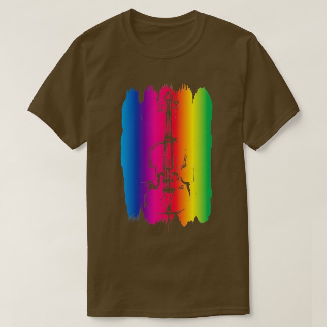Violin Art Violinist Gift Idea Fiddle Fiddler T-Shirt (Design Front)