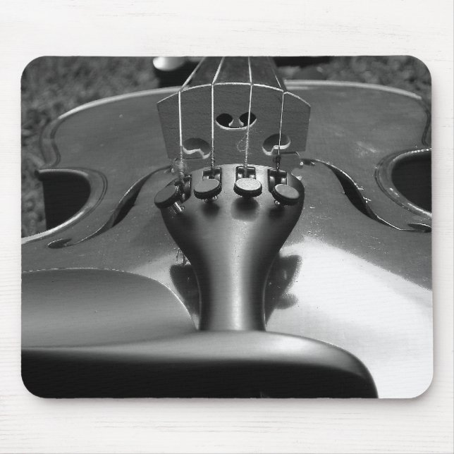 Violin B&W Mouse Mat (Front)