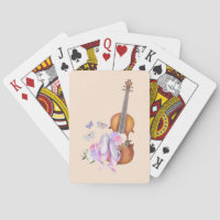 Violin, Ballet Shoes, Flowers and Butterflies