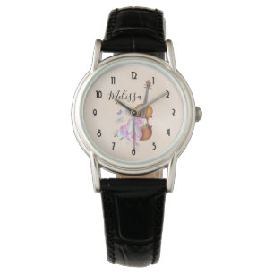 Violin, Ballet Shoes, Flowers and Butterflies Watch