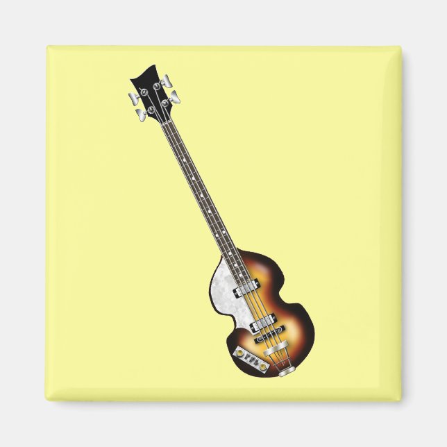 Violin Bass Guitar Magnet (Front)