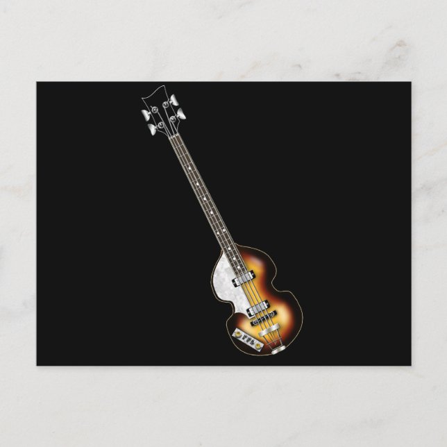 Violin Bass Guitar Postcard (Front)