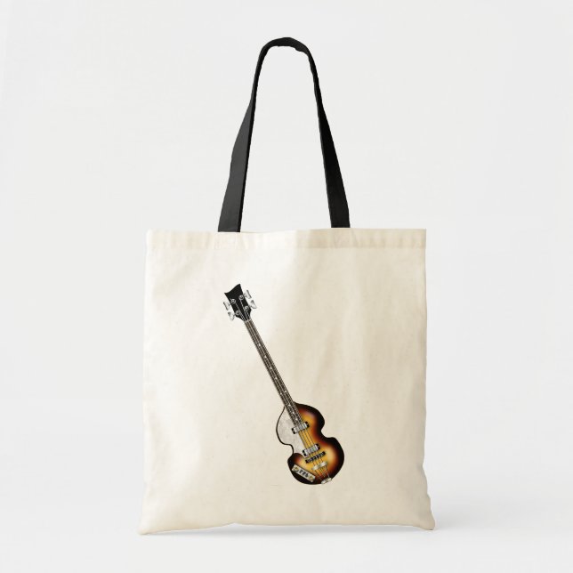 Violin Bass Guitar Tote Bag (Front)