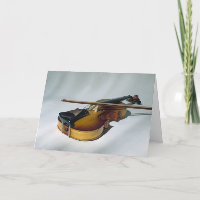 Violin Blank Note Cards (Front)
