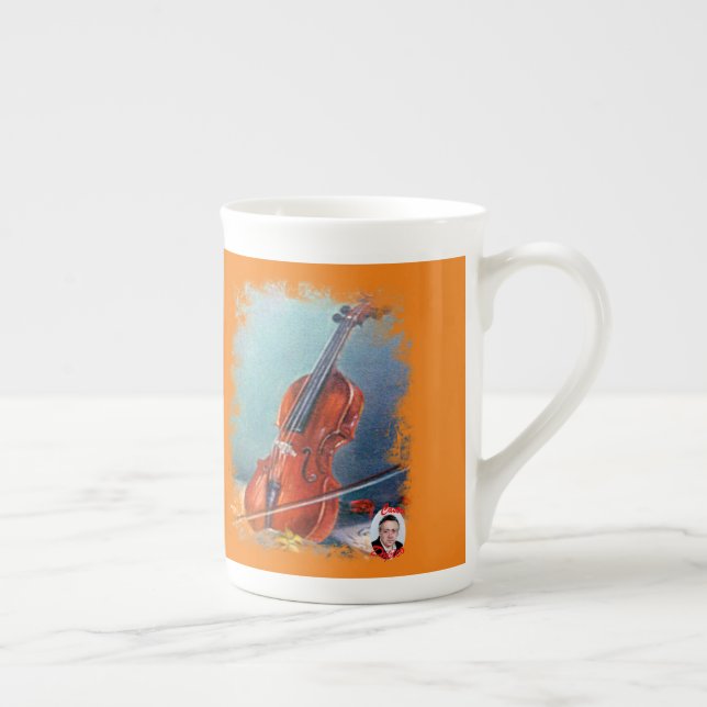 Violín Bone China Mug (Right)