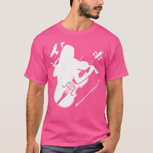 Violin Bow Violinist Fiddle Player Musician Orches T-Shirt