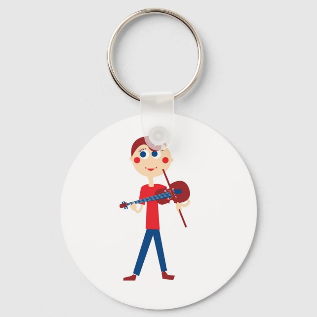 Violin boy key ring (Front)