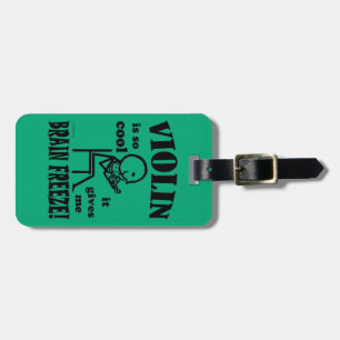 Violin, Brain Freeze Luggage Tag