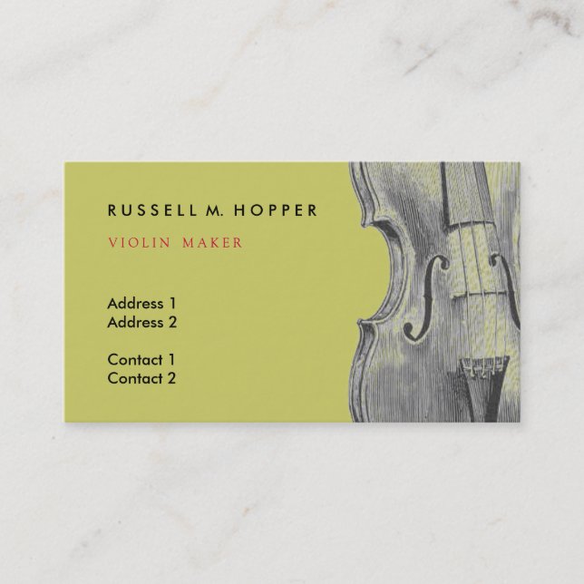Violin Business Card (Front)