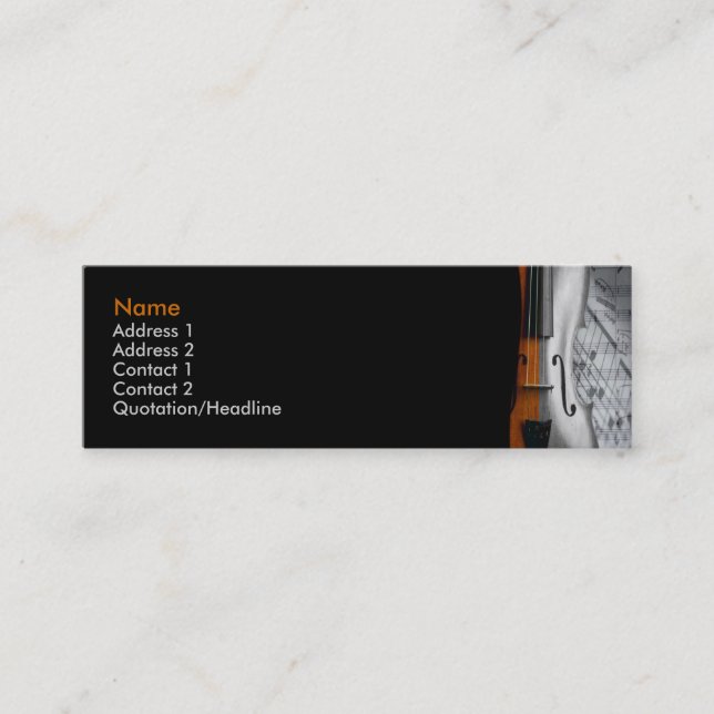 Violin Business Card (Front)