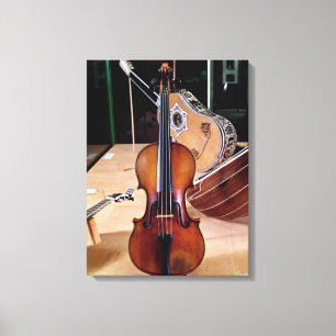Violin, by Stradivari, Cremona, 1699 (photo; Canvas Print