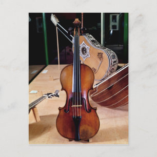Violin, by Stradivari, Cremona, 1699 (photo; Postcard