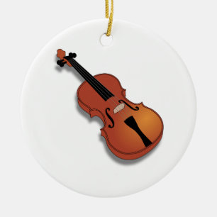 Violin Ceramic Tree Decoration