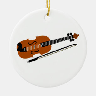 Violin Ceramic Tree Decoration
