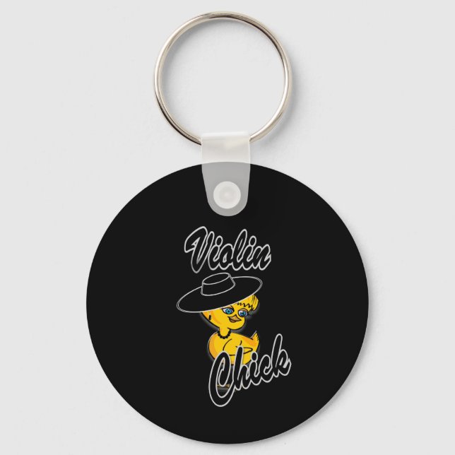 Violin Chick #4 Key Ring (Front)