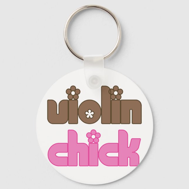 Violin Chick Key Ring (Front)