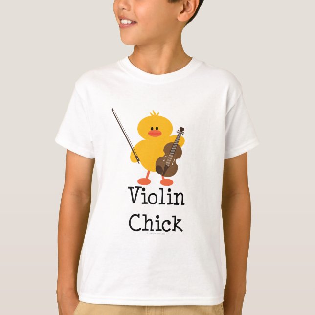 Violin Chick Kid T-shirt (Front)