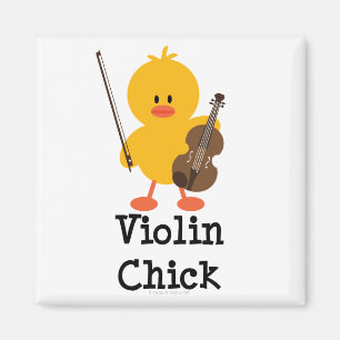 Violin Chick Magnet