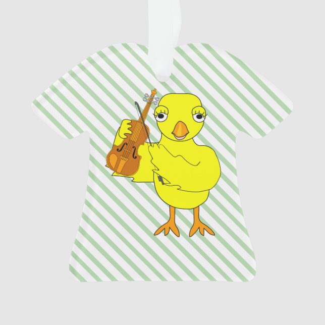Violin Chick Ornament (Front)