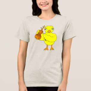 Violin Chick Tri-Blend Shirt