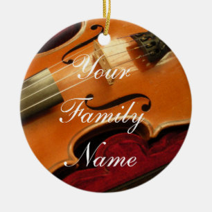 Violin Christmas Ornament