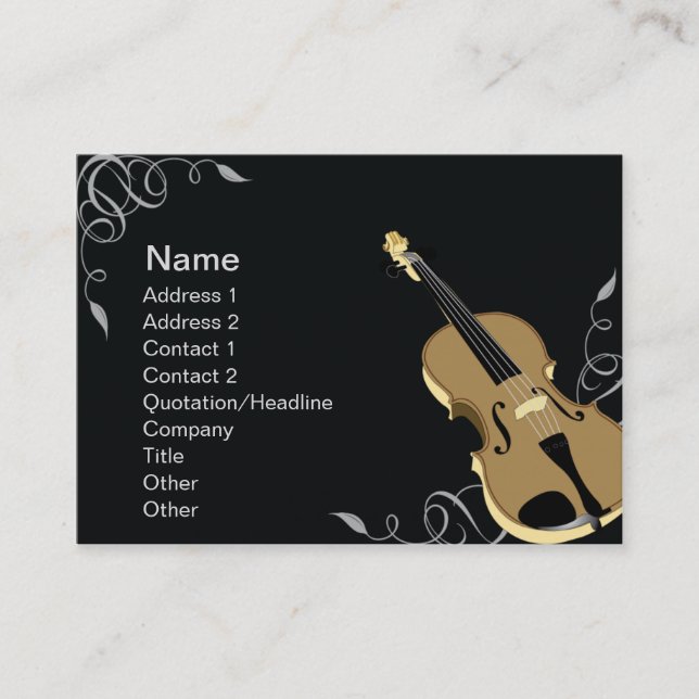 Violin - Chubby Business Card (Front)