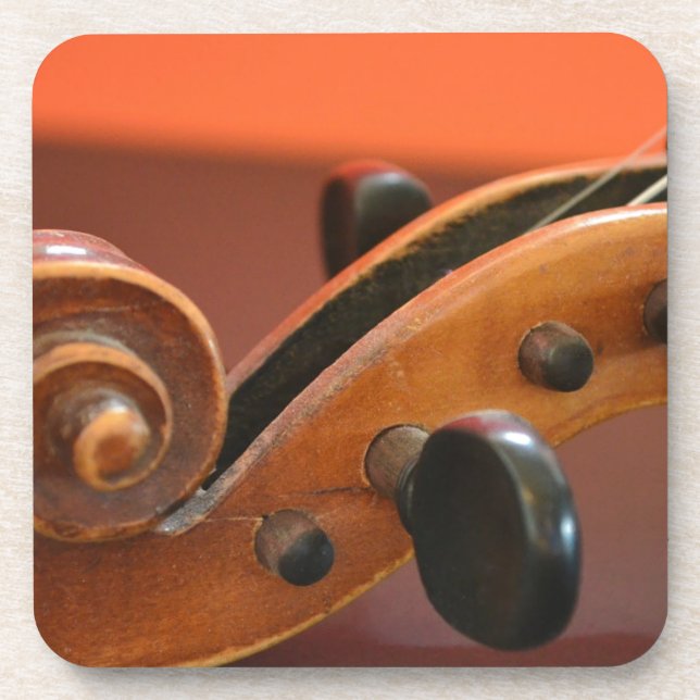 Violin classical stringed musical instrument coaster (Front)