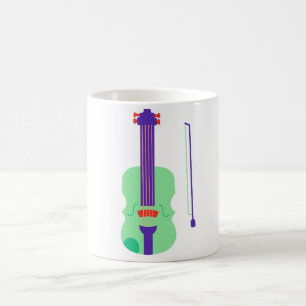 violin coffee mug