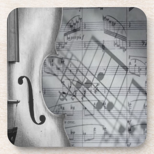 Violin Cork Coaster (Front)