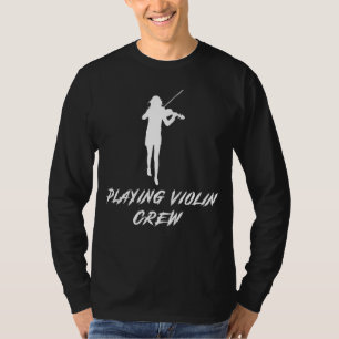 Violin Crew Awesome Tee: Striking Strings of Humou T-Shirt
