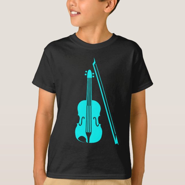 Violin - Cyan T-Shirt (Front)