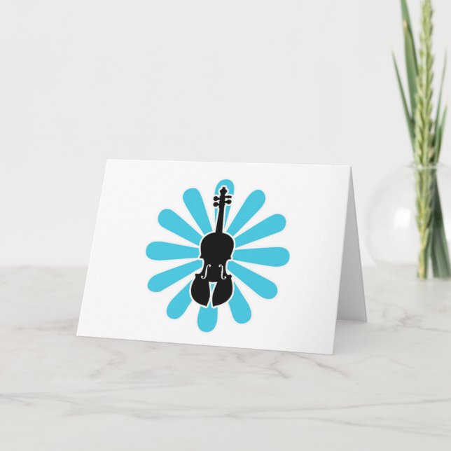 Violin Daisy Notecards (Front)