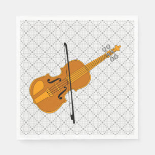 Violin Drawing Napkin